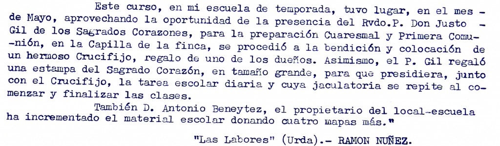  Informe de D. Ramón Núñez (Urda)