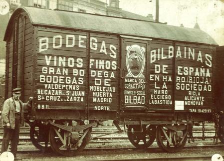 Vagón de Bodegas Bilbaínas (Santa Cruz de la Zarza). 1900 ca.