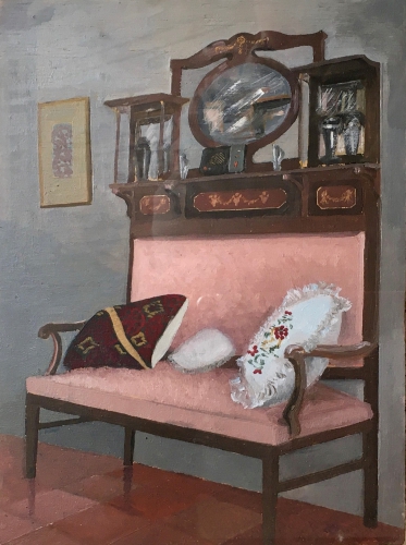 Banco del gabinete (1988)   23.5 x  17.5 cm.