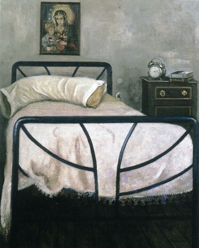 Cama nº 4 (Dormitorio) (1980)  61 x  50 cm.