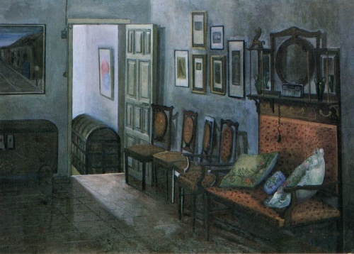 El gabinete (1984)   73 x  100 cm.