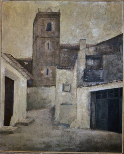 Iglesia de Santiago (calle del Cura) (1965)   40 x  30 cm.