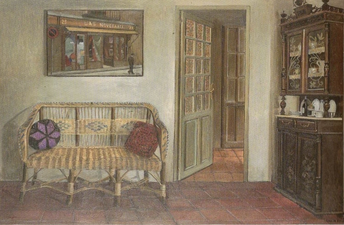 Interior de Santa Cruz (1980)   55 x  85 cm.