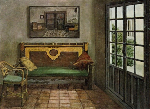 Interior (1981)   73 x  100 cm.