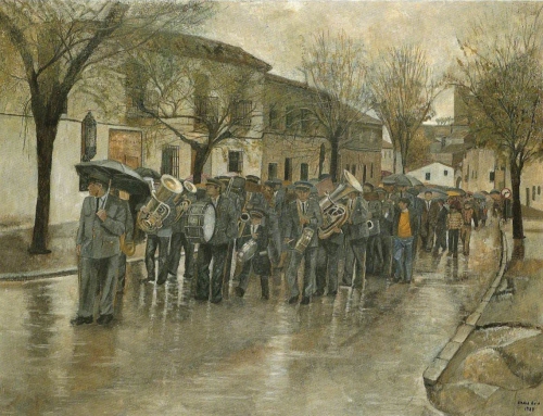 La banda de música (1988)  90 x  118 cm.