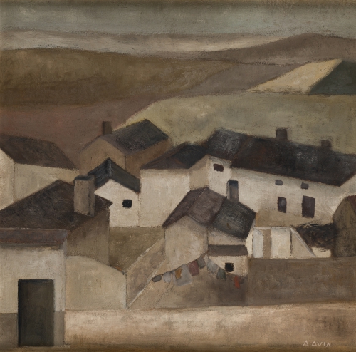 Paisaje II (1957)   48.5 x  49.5 cm.