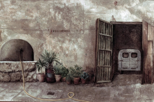 Patio de mi casa nº 2 (1983)   73 x  100 cm.