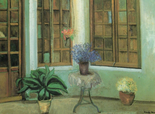 Patio de Maruja (2002)  60 x  80 cm.