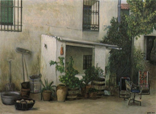 El patio de mi casa (1984) 73 x 100 cm.