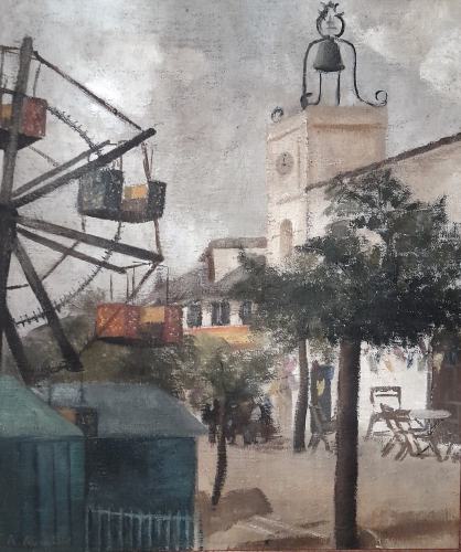 La Plaza en ferias (1958)   61 x  51 cm.