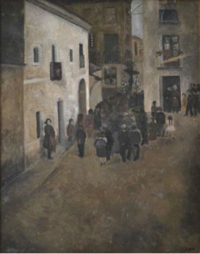Procesión del Cristo de la Fe (1961)  100 x  81 cm.