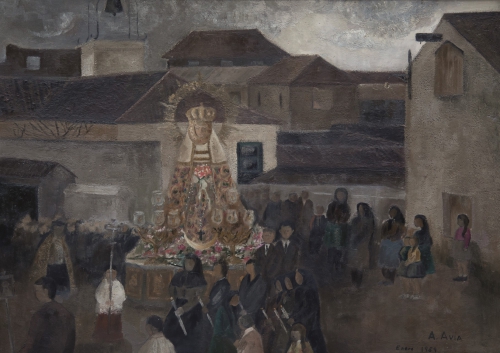 1959 - Procesión   75 x  104 cm.