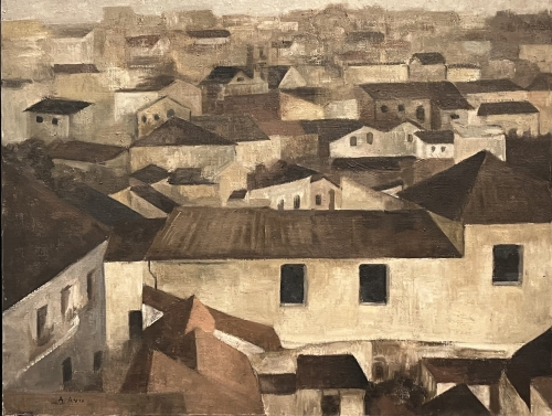Pueblo (1957)  82 x  100 cm.